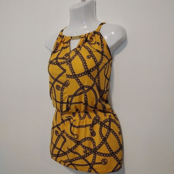 Michael Kors - Chain-Link Sleeveless Peplum Blouse - Picture 6 of 13